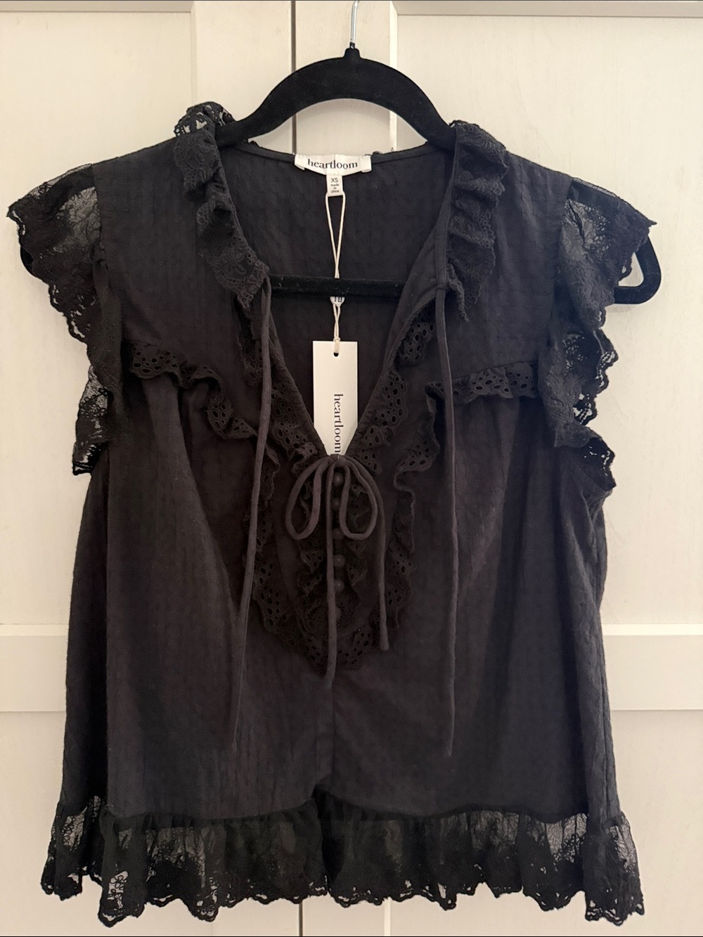 Heartloom Meyer Blouse Black size XS